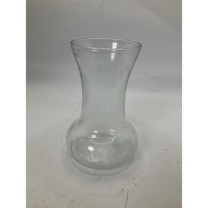 Clear Glass Bud Vase Hourglass‎ Shape Decorative Flower Vase Table Decor